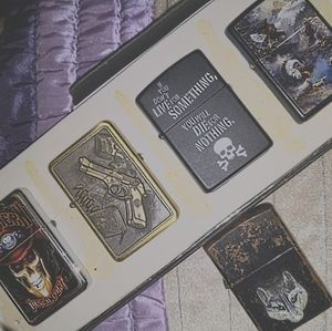 Collectible Zippo/Star lighters.